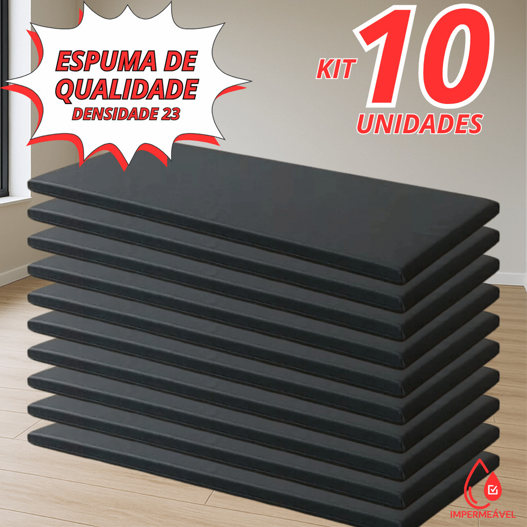 Kit Colchonete Premium Impermeável  90 x 40 x 03 D23 - Para Academias - Yoga - Atividades Físicas