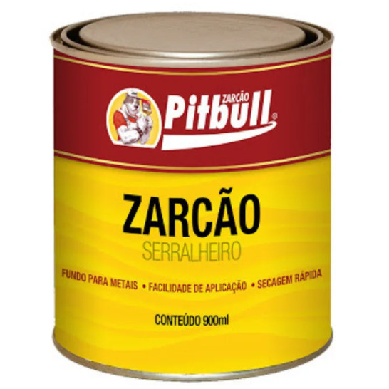 Zarcão Serralheiro Antióxido Pitbull 900ml - Cinza