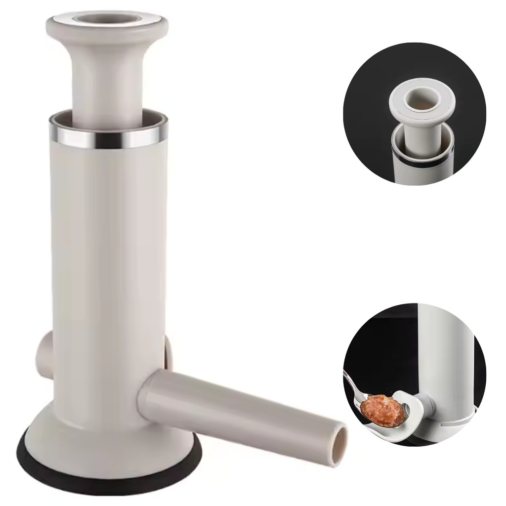 Kit Máquina Ensacadeira Embutir Fazer Linguiça Salsicha Salame Caseira + Fúnil Manual Artesanal