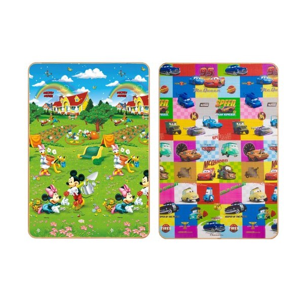 Tapete Dupla Face Infantil  Impermeável Recreio 120x180cm - Jolitex Carros