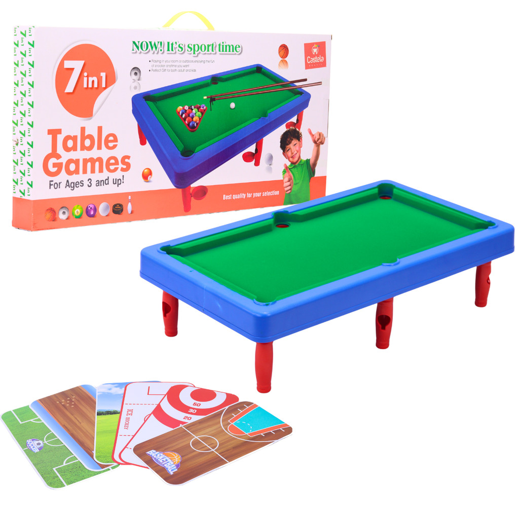 Jogo de Mesa de sinuca 7 em 1 com Pé CBS1085 - Castela em Oferta na Shopee
