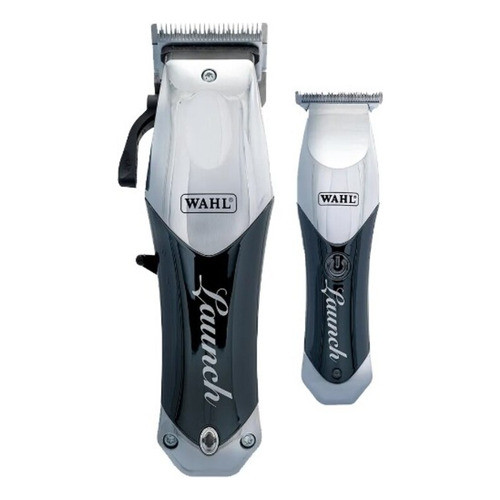 Combo Wahl Launch Clipper E Acabamento Sem Fio Cor Preto Modelo 2240l-2510lcb