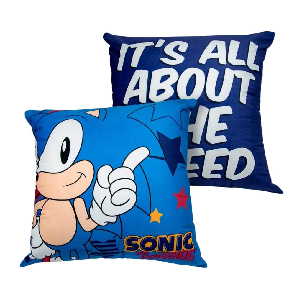 Almofada 40x40cm Sonic Speed Zona Criativa - 10064754