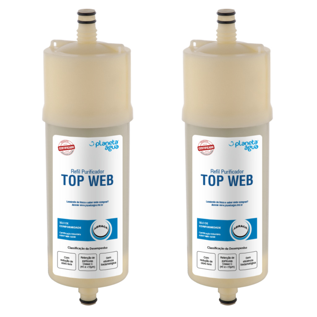 KIT 02 Un Refil Planeta Agua Top Web Código 1023A  Compatível com Aparelhos: Europa HF Hebe e Bliss