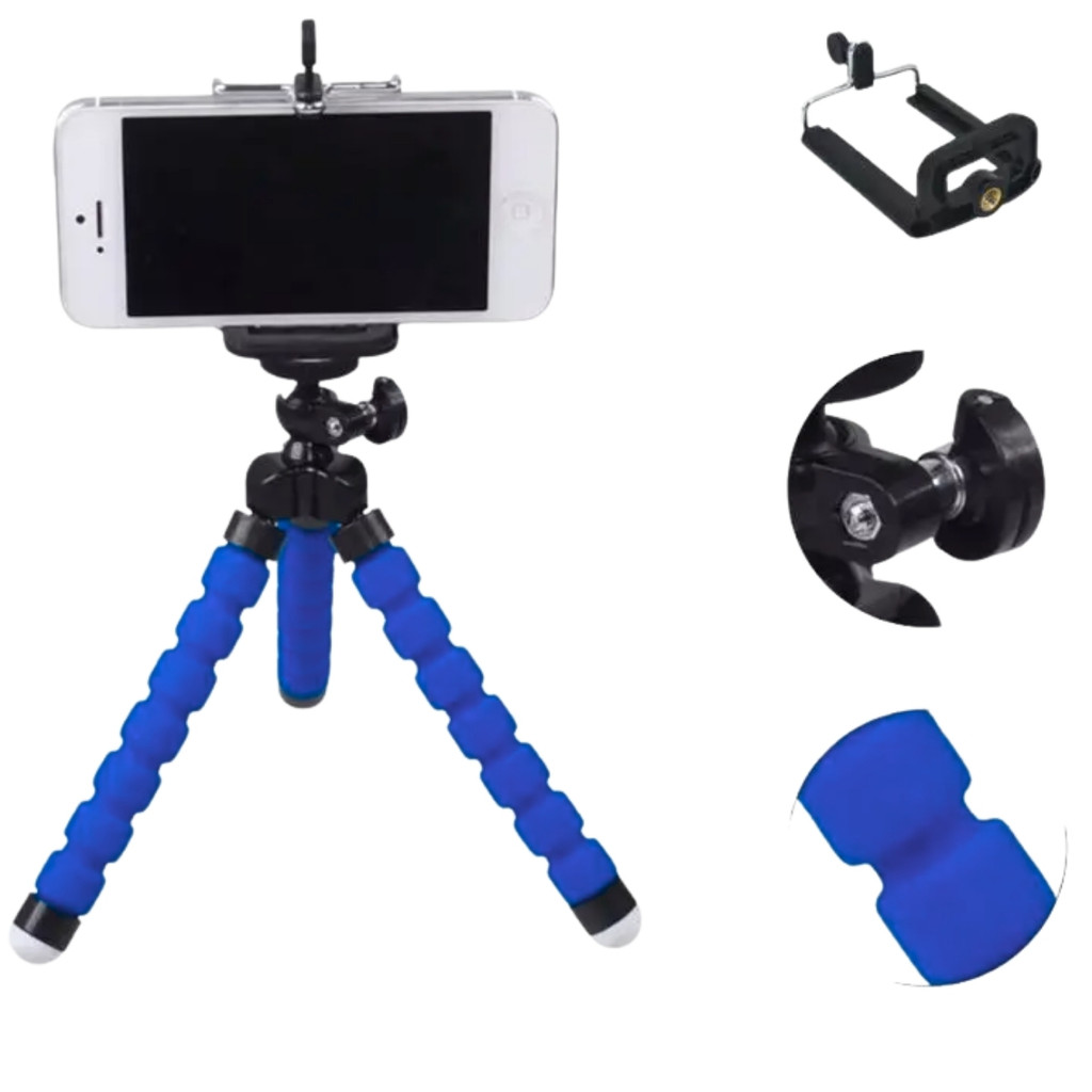 Mini Tripé Flexível De Mesa Suporte Para Celular Universal em Oferta na Shopee