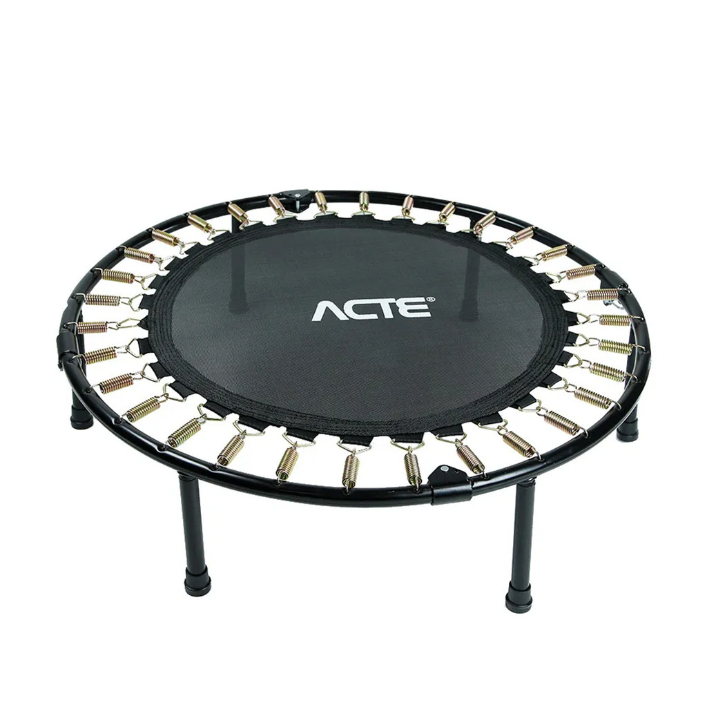 Cama Elástica Jump Dobrável 32 Molas Trampolim Profissional E39 Suporta até 120kg Preto/Bronze Acte em Oferta na Shopee