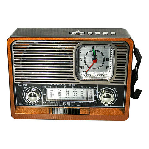 Rádio Am Fm Retrô Vintage Bluetooth Pen Drive Bivolt Ecooda