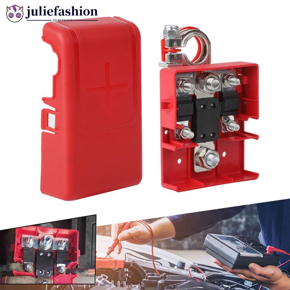 JULIEFASHION 32V 400A Terminal De Bateria De Liberação De Carro Conectores De Braçadeira De Distribuição Fundida Renault