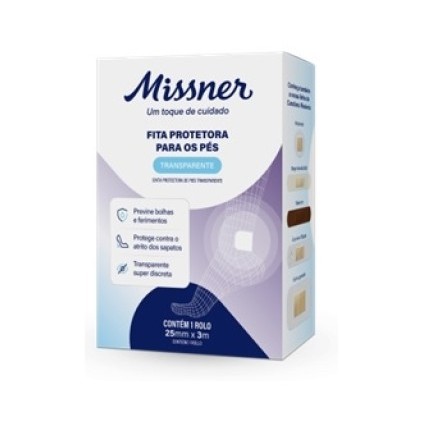 FITA PROTETORA PARA OS PES MISSNER 2,5CM X 3,O em Oferta na Shopee