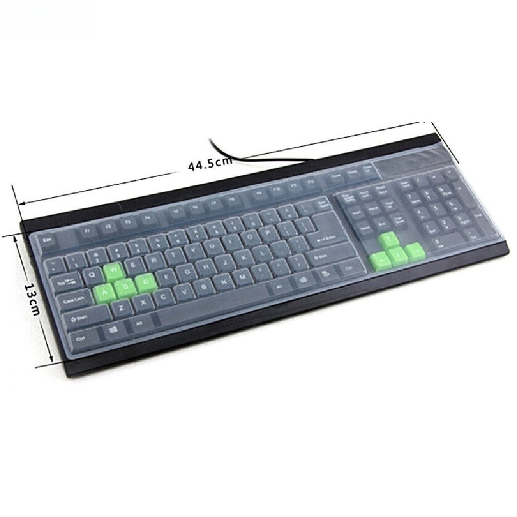 Novo 1PC Universal Silicone Desktop Computer Teclado Capa Protetora De Pele COD