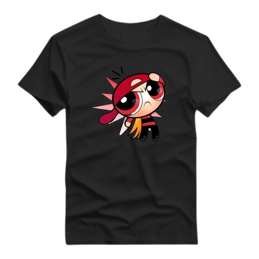 Camiseta Estampada Meninas Superpoderosas Florzinha Unissex Algodão Casual
