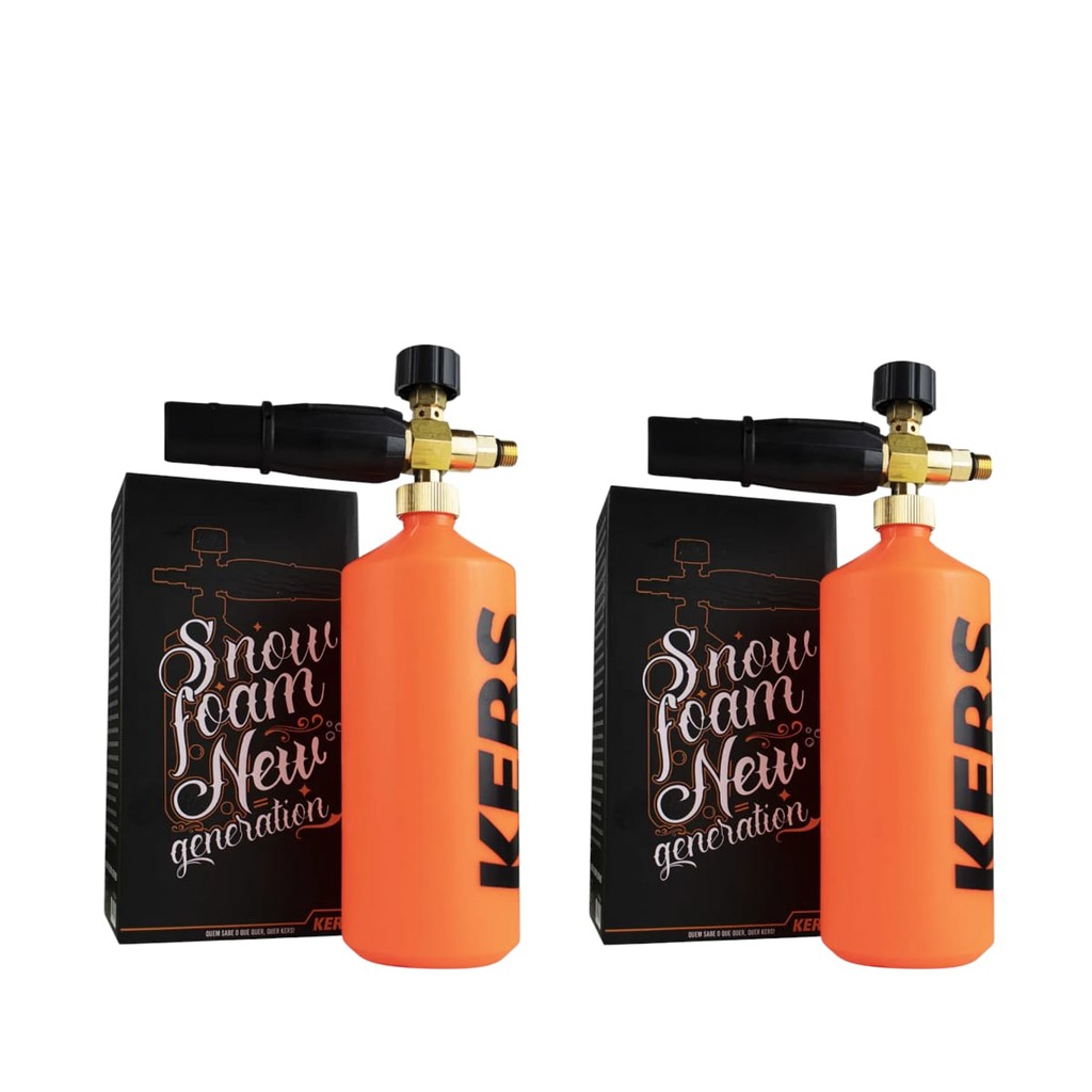 Kit 02 Canhão De Espuma Snow Foam New Generation 1l Kers em Oferta na Shopee
