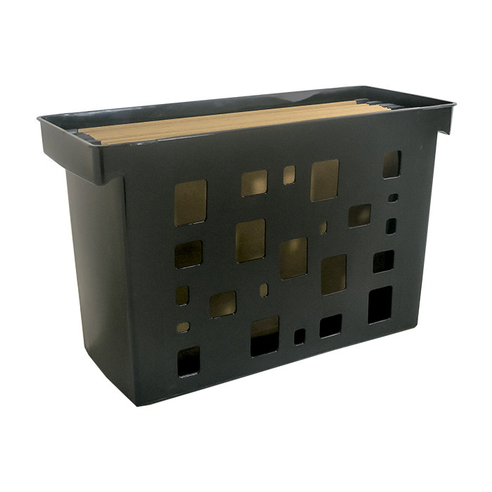 Caixa Arquivo Dello Preta c/ 6 Pastas Suspensas Kraft 0330