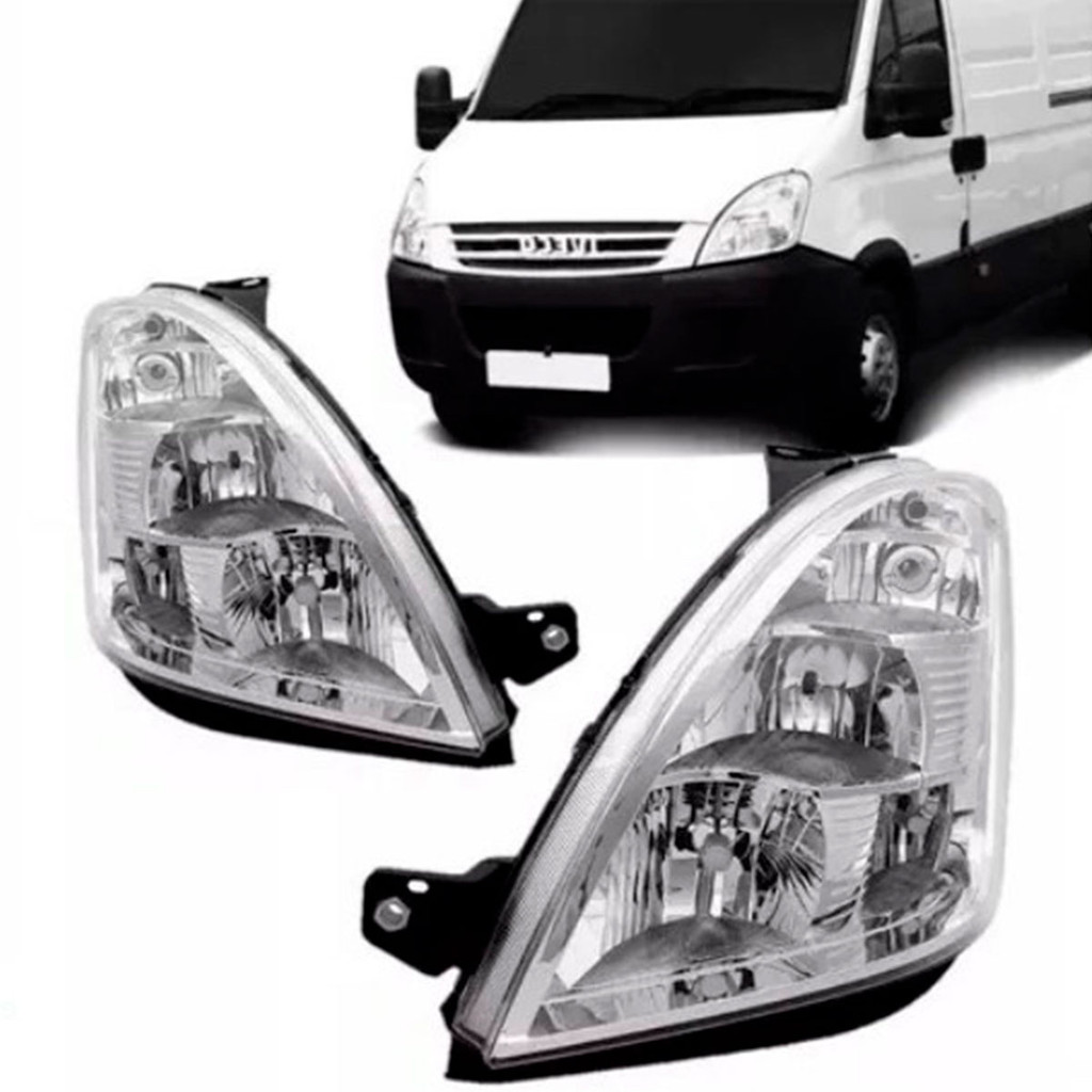 Par Farol Iveco Daily 08 09 10 11 12 13 14 15 16 17 18 19 20 Elétrico Com Motor Com Auxiliar