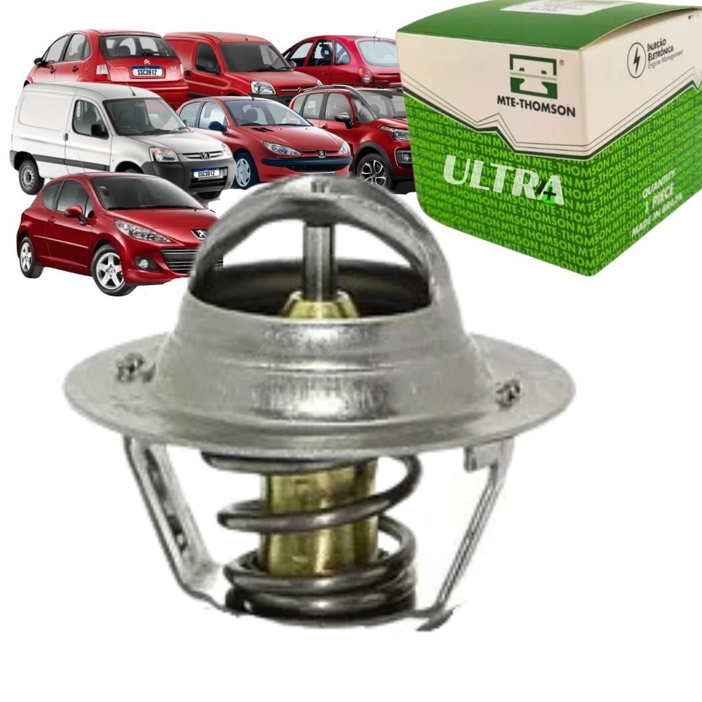 Válvula Termostática Peugeot 206 / 207 / Hoggar / Express - Citroen C3 / Picasso - Renault Clio / Duster / Kangoo /