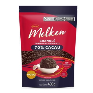 Chocolate Granulado Melken Granule 70% Cacau 400g Harald em Oferta na Shopee