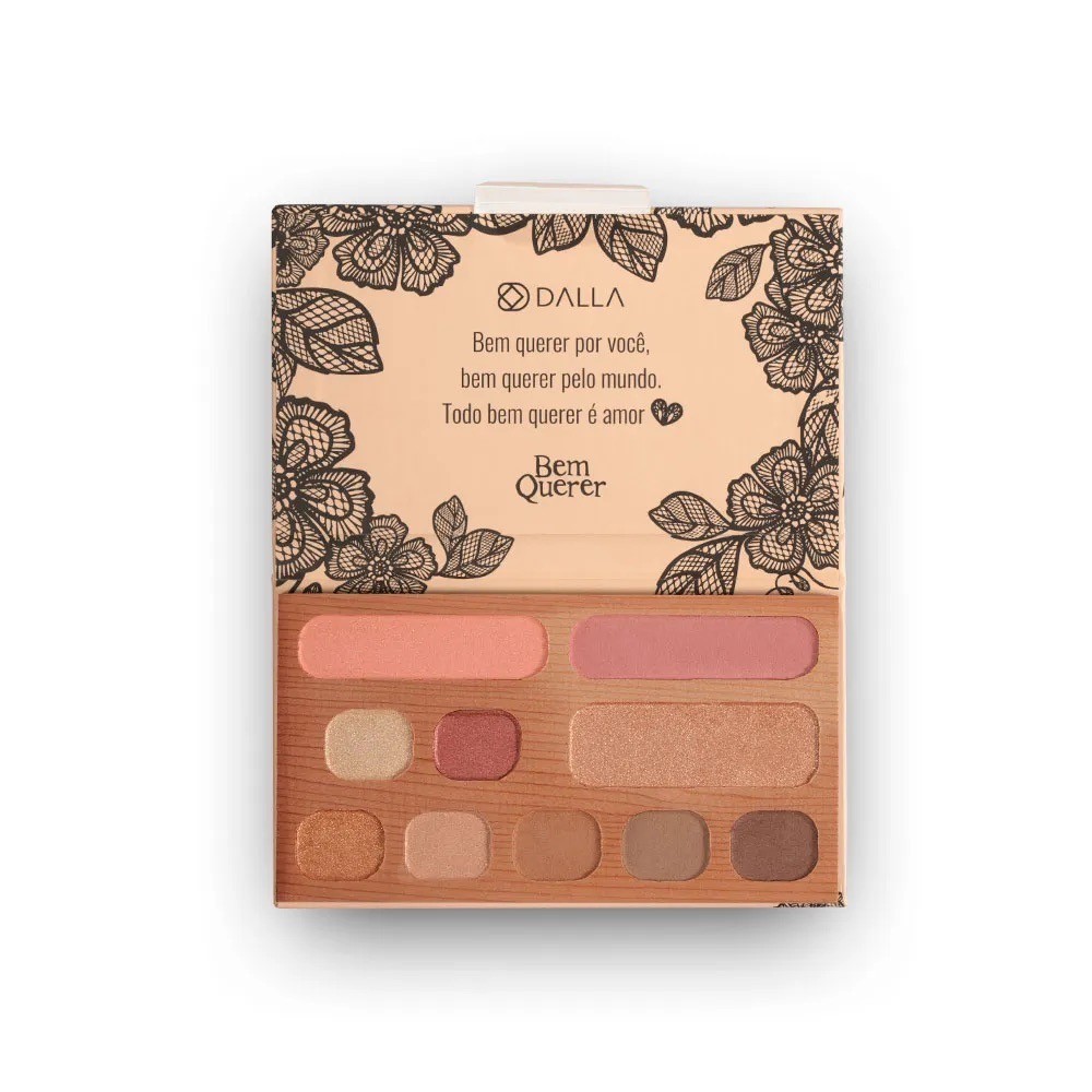 Paleta Multifuncional Minha Flor De Açucena - Bem Querer Dalla em Oferta na Shopee