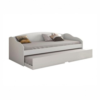 Sofá Cama Funny Com Cama Auxiliar Conquista Móveis Branco em Oferta na Shopee