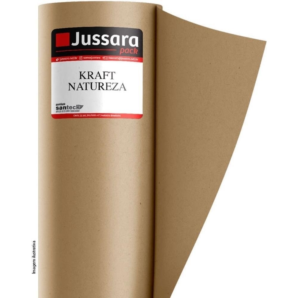 Papel KRAFT Bobina 60CMX140M 80G. 7KG S/BRILHO Bobina
