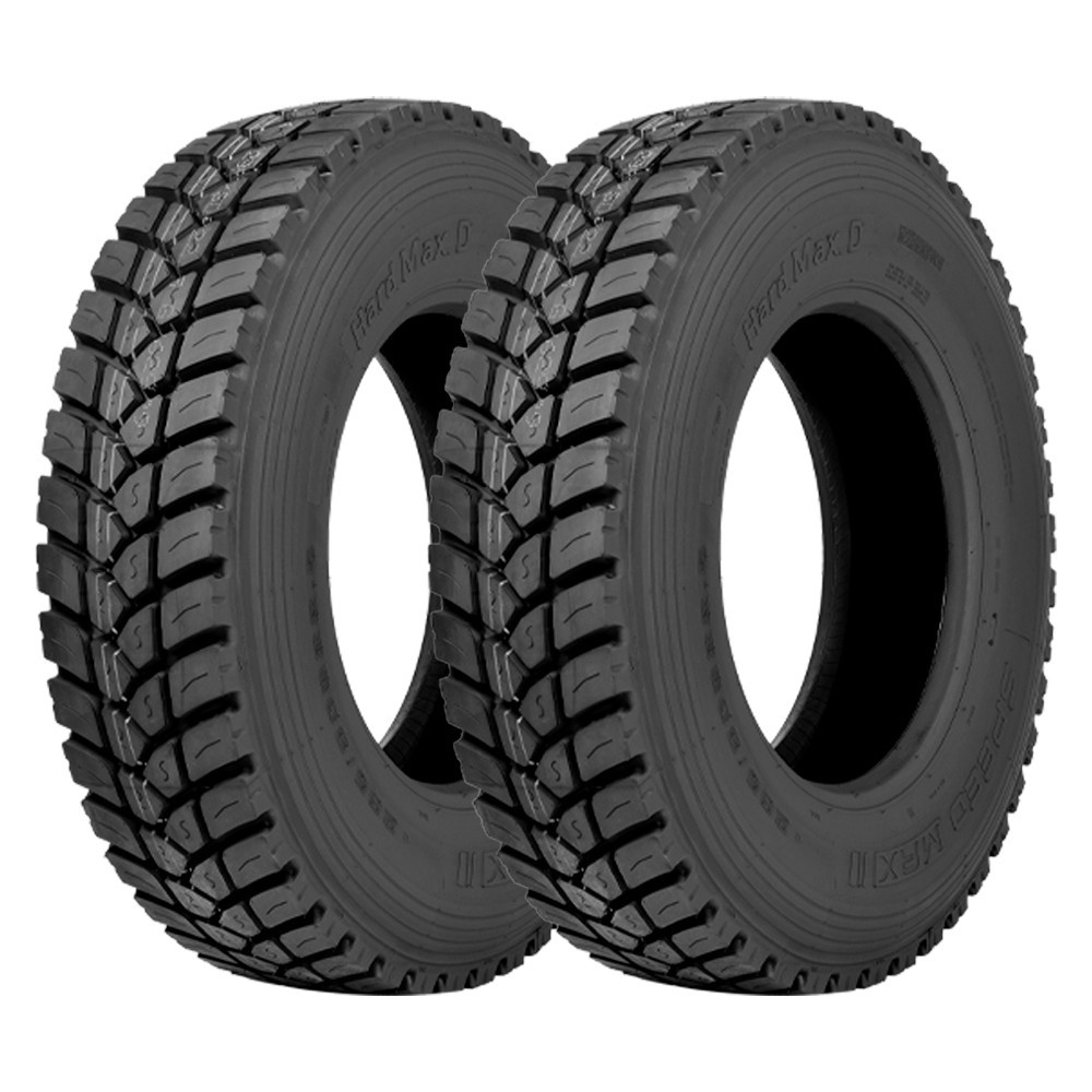 Jogo 2 Pneus Speedmax Aro 22.5 Hard Max D 295/80R22.5 152/148K 18 Lonas em Oferta na Shopee