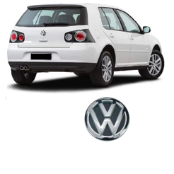 Emblema Cromado Tampa Traseira Porta Malas Gol G6 G7 Voyage G6 Golf Up