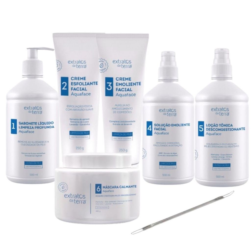 Kit de Limpeza de pele Extratos da Terra + Extrator de brinde