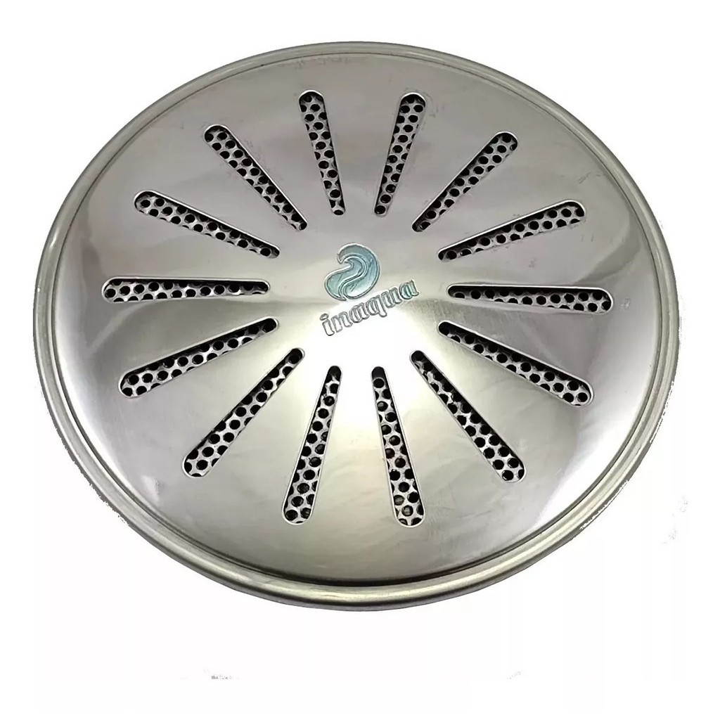 DRENO DE FUNDO ANTIHAIR INOX/ABS 50MM PRATIQUE INAQUA