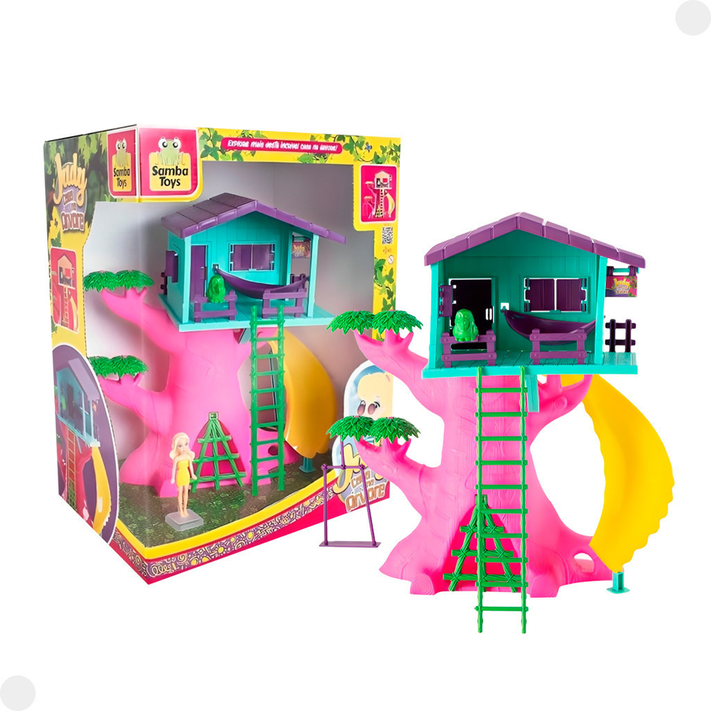 Conjunto Casa na Árvore Judy C/ Acessório 0416 - Samba Toys em Oferta na Shopee