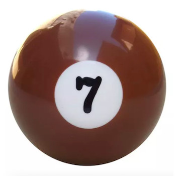 Manopla Universal Retrô da Alavanca do Câmbio Bola de Bilhar Nº 7 - Fusca Gol Passat Voyage ...