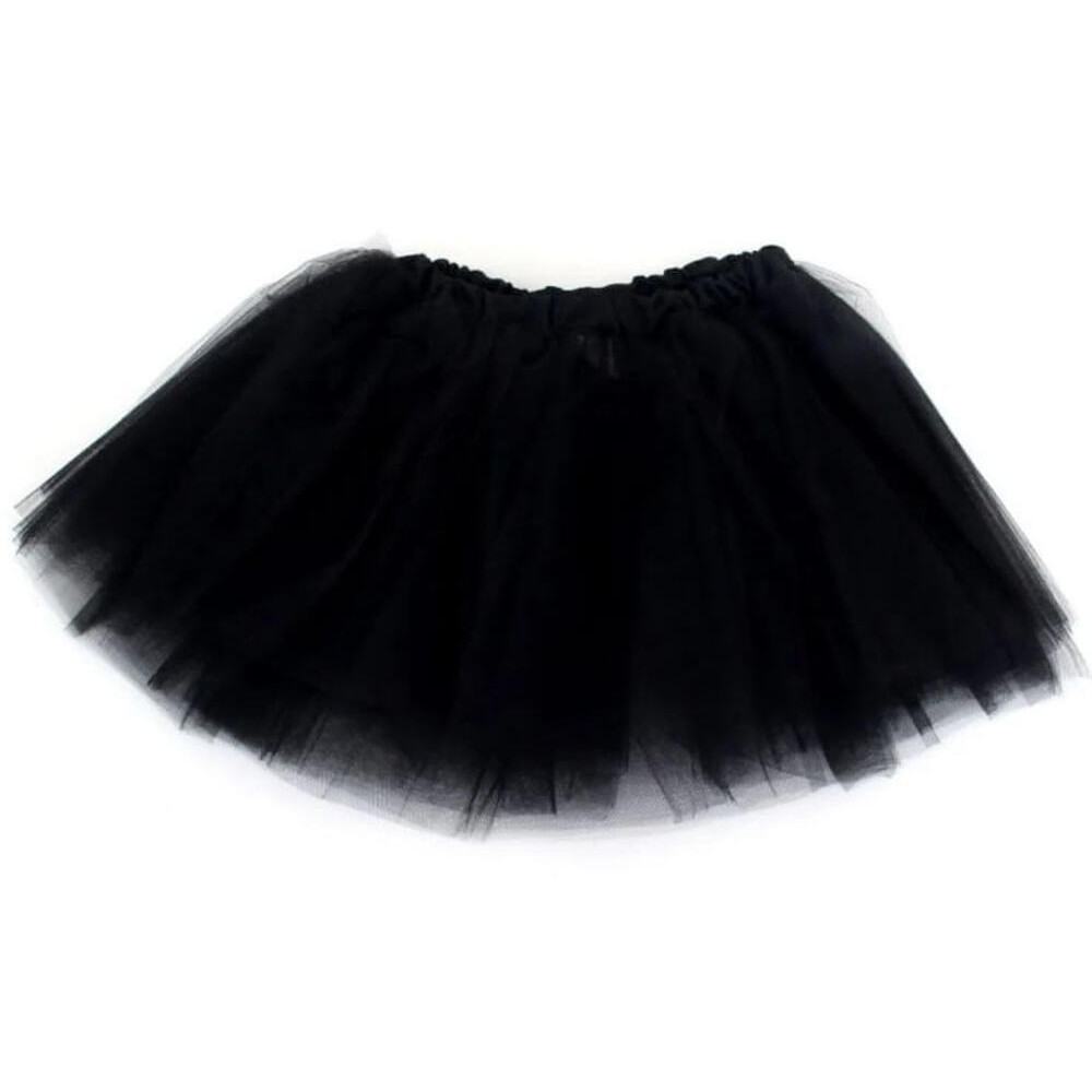 Saia De Tule Infantil Preto