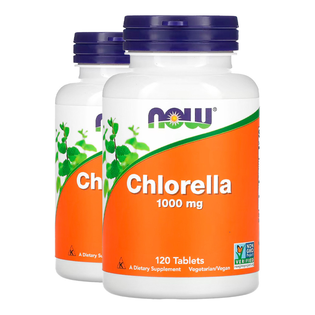 Kit 2x Chlorella 1000mg Now Foods 120 Tablets Importado/Made in Usa em Oferta na Shopee