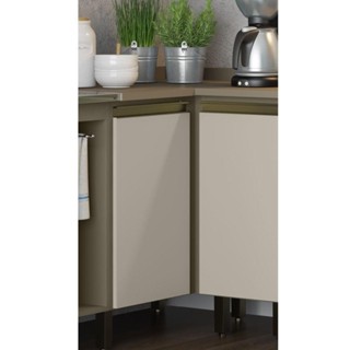 Balcão Canto Reto 01 Porta Connect Henn Duna Com Cristal em Oferta na Shopee