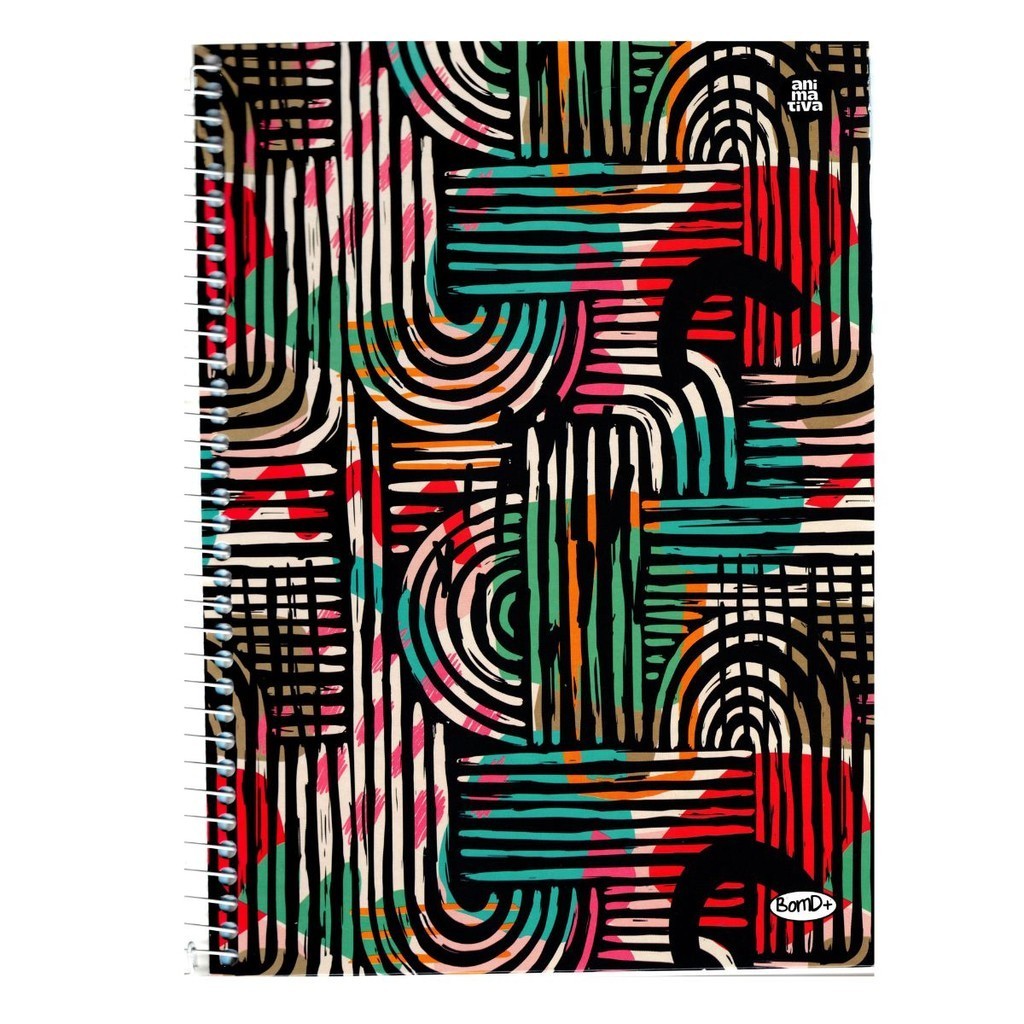 Caderno 10 Matérias Feminino 160 Folhas Trançado - ANIMATIVA em Oferta na Shopee