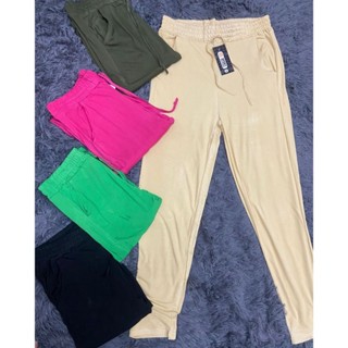 CALÇA DE MALHA FEMININA LISA, LEVE E CONFORTÁVEL em Oferta na Shopee