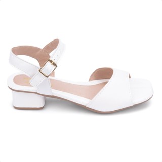 Sandália Infantil Menina Fashion Verniz Tira Brilhante Salto Bloco em Oferta na Shopee