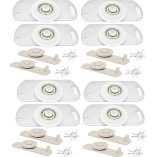 4 Kit Roldana Guarda Roupa Porta De Correr Inferior 4 Portas em Oferta na Shopee