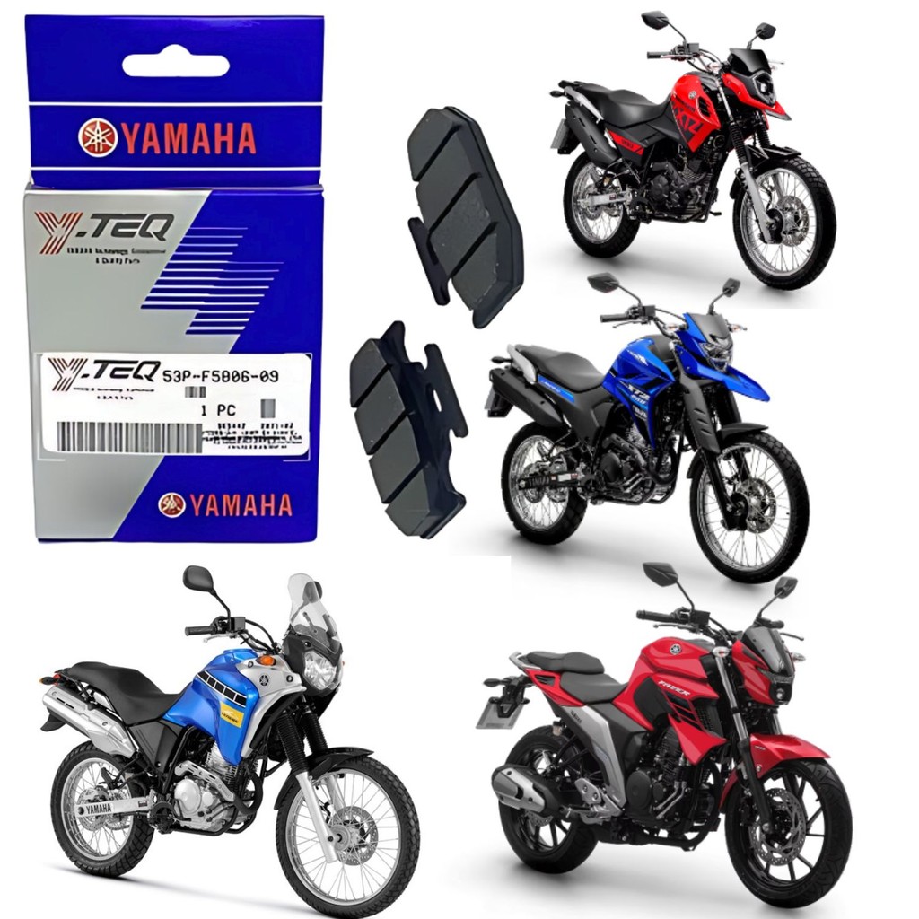 PASTILHA DE FREIO TRASEIRA Y-TEQ YAMAHA FAZER 250 FZ25 2016 A 2025