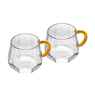 2 Canecas Wolff de Vidro com Alça Amarela 220ml em Oferta na Shopee