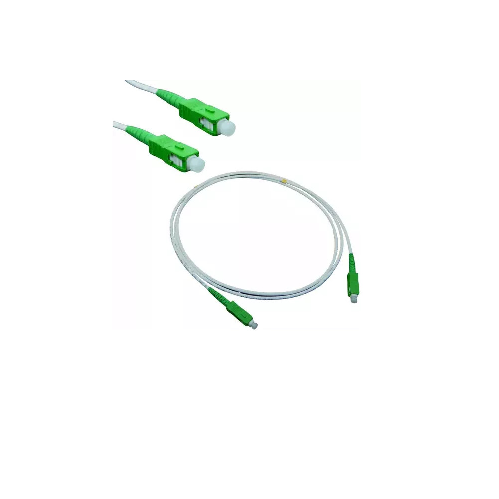 CORDÃO FIBRA ÓPTICA AC/APC SC-APC 3.0MM | COMPRIMENTO 1,5M | NOVO