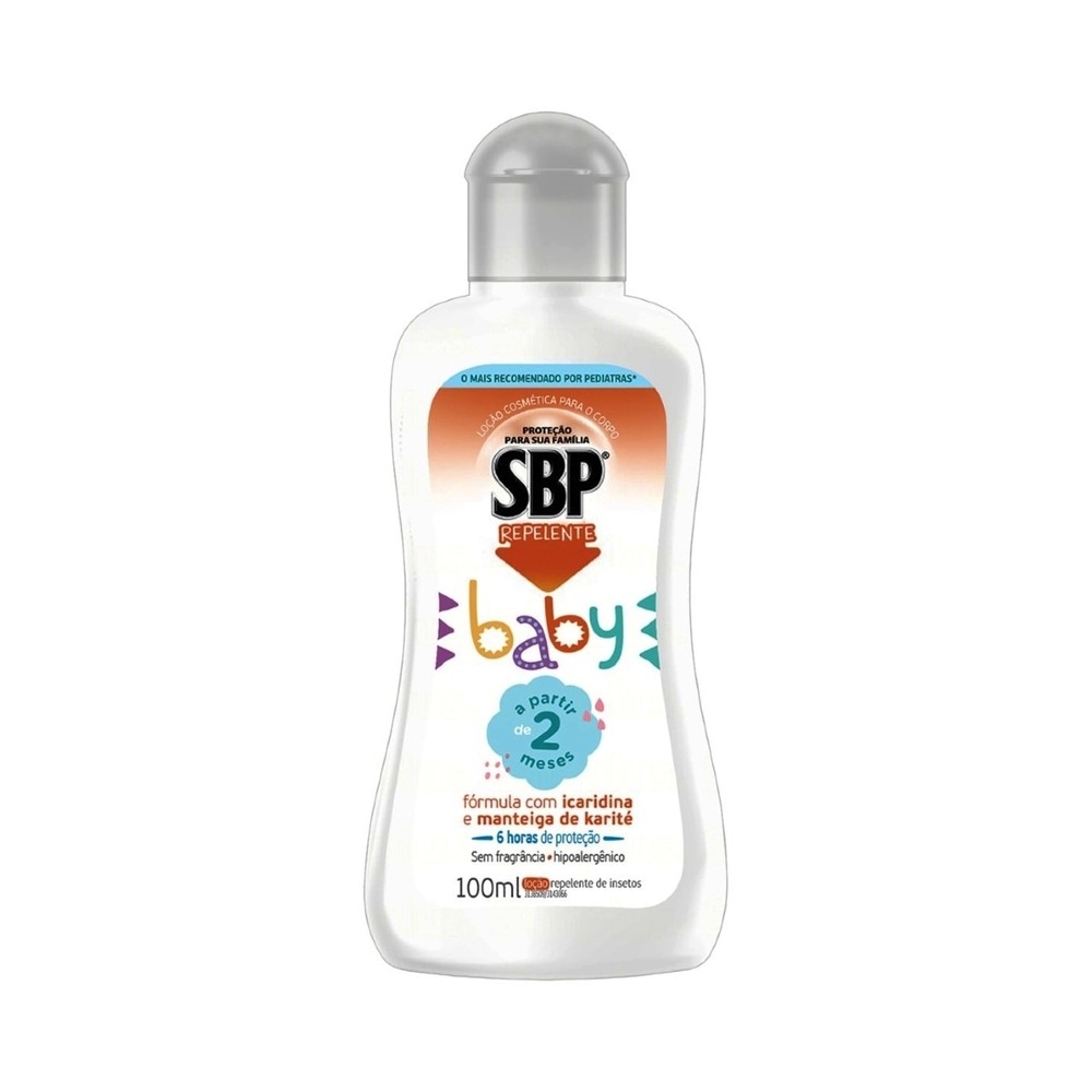 Repelente SBP Baby Locao Sem Fragrancia 100ml em Oferta na Shopee