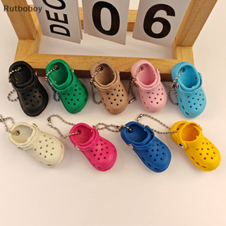 [Rut] Bonito 3D Chinelo Sapatos Chaveiro Para Mulheres Homens Simulação Criativa Praia Buraco Sapato Mochila Pingente De em Oferta na Shopee