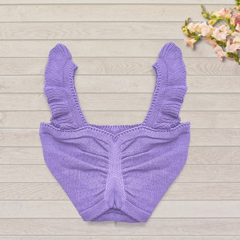 Cropped Feminino Lã Croche Tricot Moda Feminina 0112