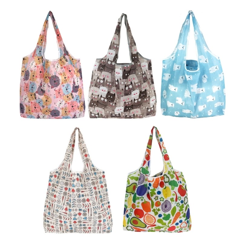 Estone Bolsa Compras Capacidade Reutilizável Dobrável Para Mercearia