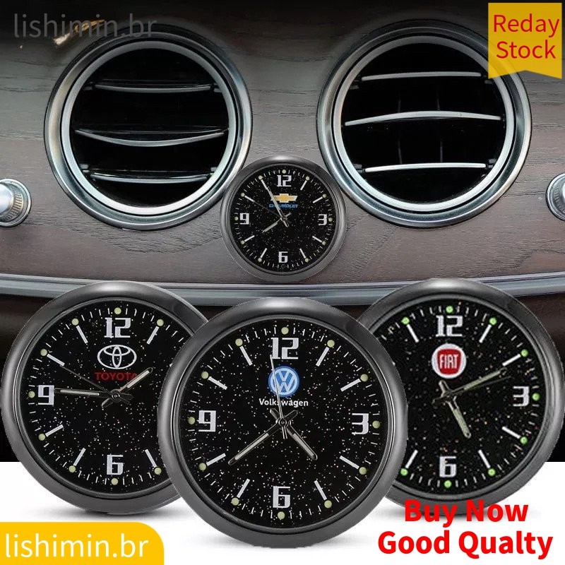 Relógio Luminoso De Carro Mini Automóveis Digital De Quartzo Mecânico Ornamento Automático Acessórios Para Carros Presentes