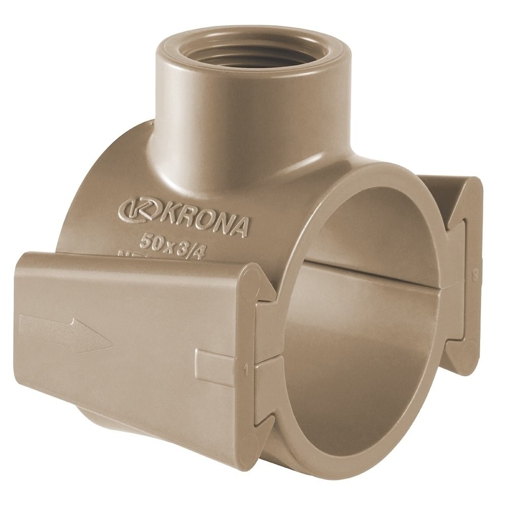 Colar Tomada Krona PVC 60mmx3/4 Embalagem com 10 Unidades - Home & Living