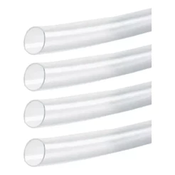 4 Espaguete Tubo Termo Retrátil Cola Transparente 12mm 122cm