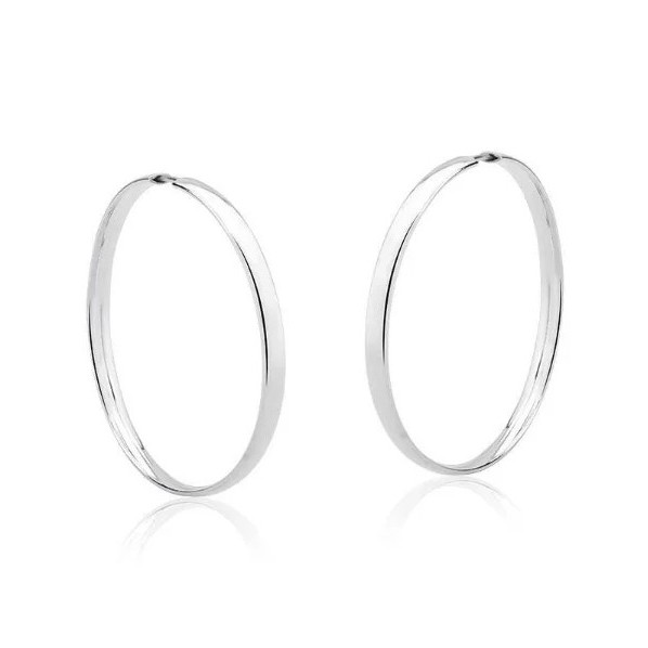 Brinco argola redonda larga 3,8cm x 4mm