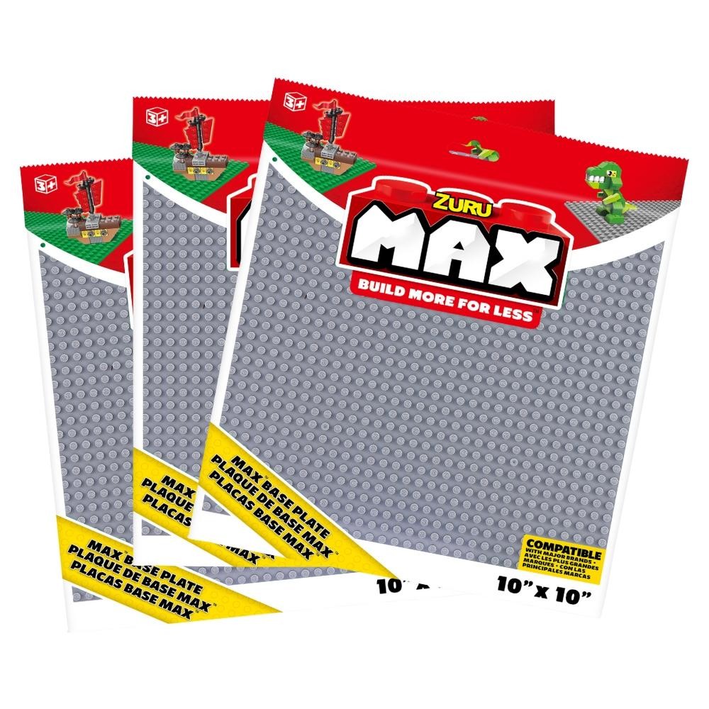 Kit com 3 Bases de Construção Max, Candide, 25x25cm Cinza em Oferta na Shopee