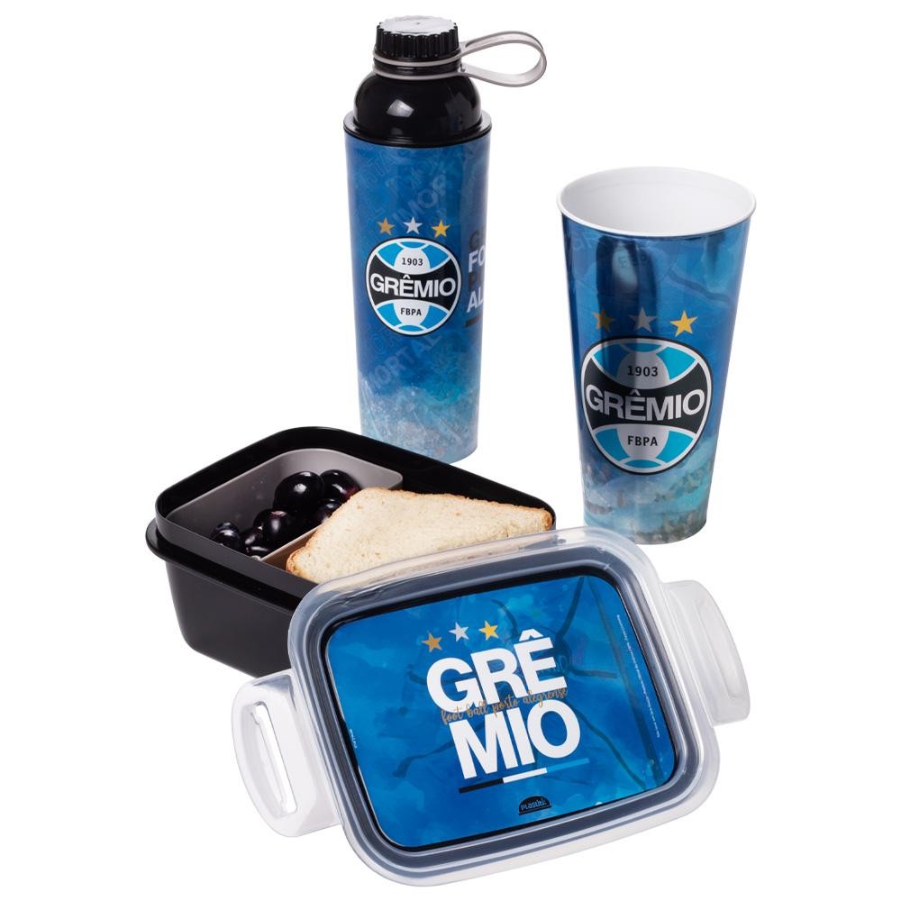 Kit Torcedor 3 Peças Grêmio Futebol Plasútil