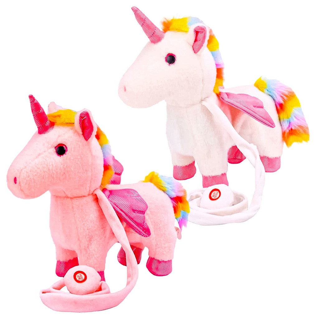 Unicórnio De Pelucia Poney Interativo Com Som E Movimento Caa Toys